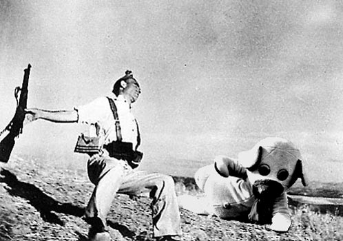 Bamse springer i d&aelig;kning