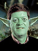 Arkivfoto af den kloge, gr&oslash;nhudede Lars Bille