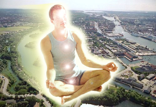 Arkivfoto af Morten Rasmussen sv&aelig;vende over K&oslash;benhavn